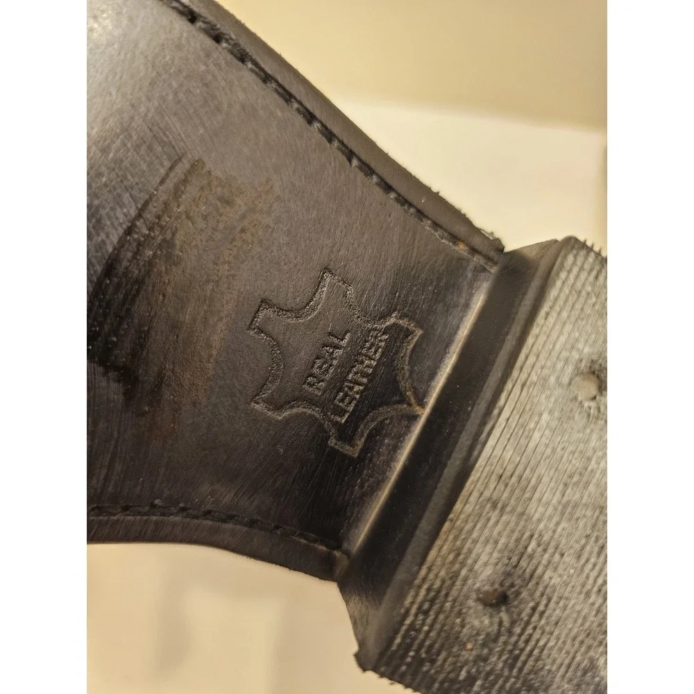 Old West‎ Kids Brown Distressed Leather Zipper Ankle Boots Size 2.0 D